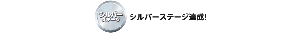 シルバーステージ達成！