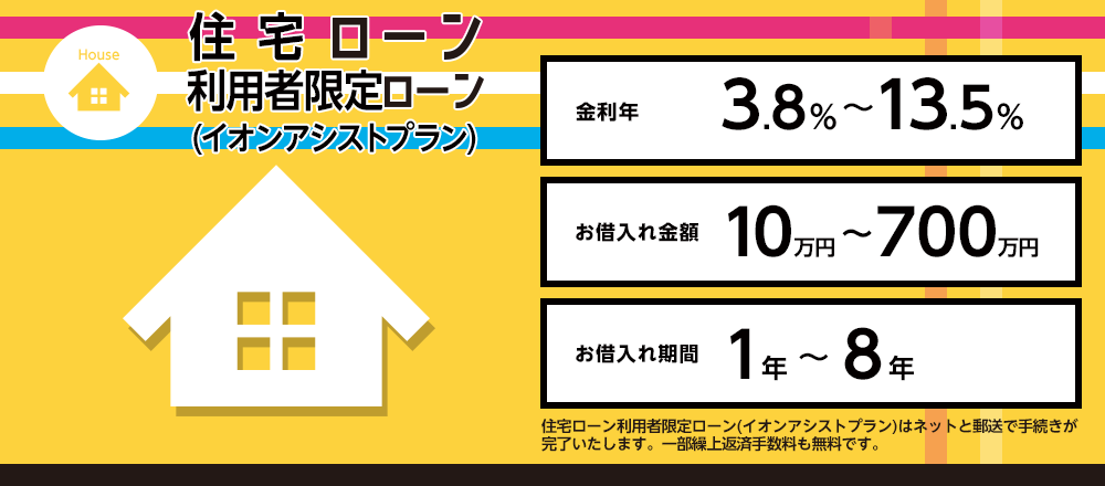 住宅ローン 利用者限定ローン（イオンアシストプラン）