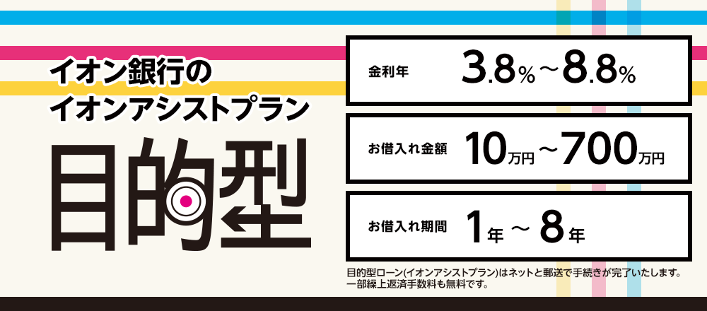 イオン銀行のイオンアシストプラン目的型