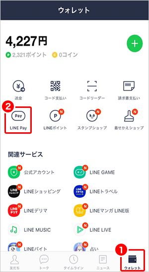 Line Pay ご利用ガイド 支払 入金 イオン銀行