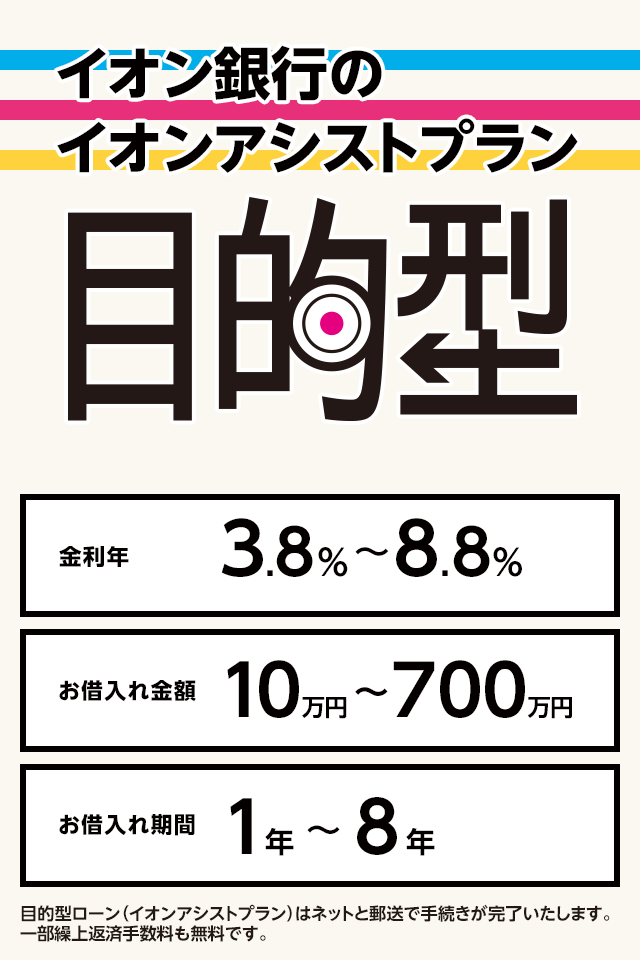 イオン銀行のイオンアシストプラン目的型