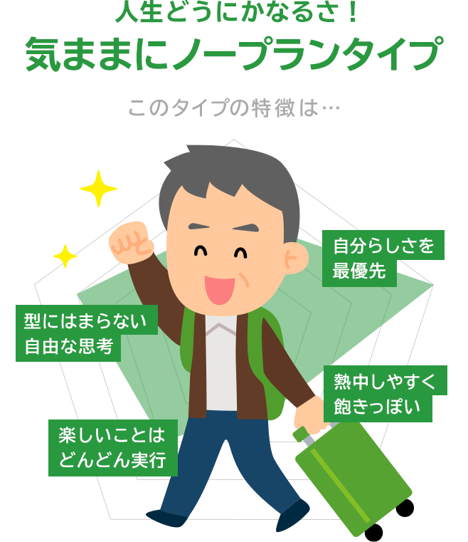 人生どうにかなるさ！気ままにノープランタイプ